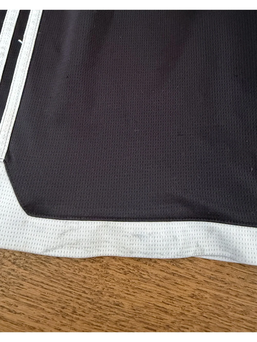 Adiadas Trendy Black Athletic Shorts with White Trim Kids Large/ Women’s XS